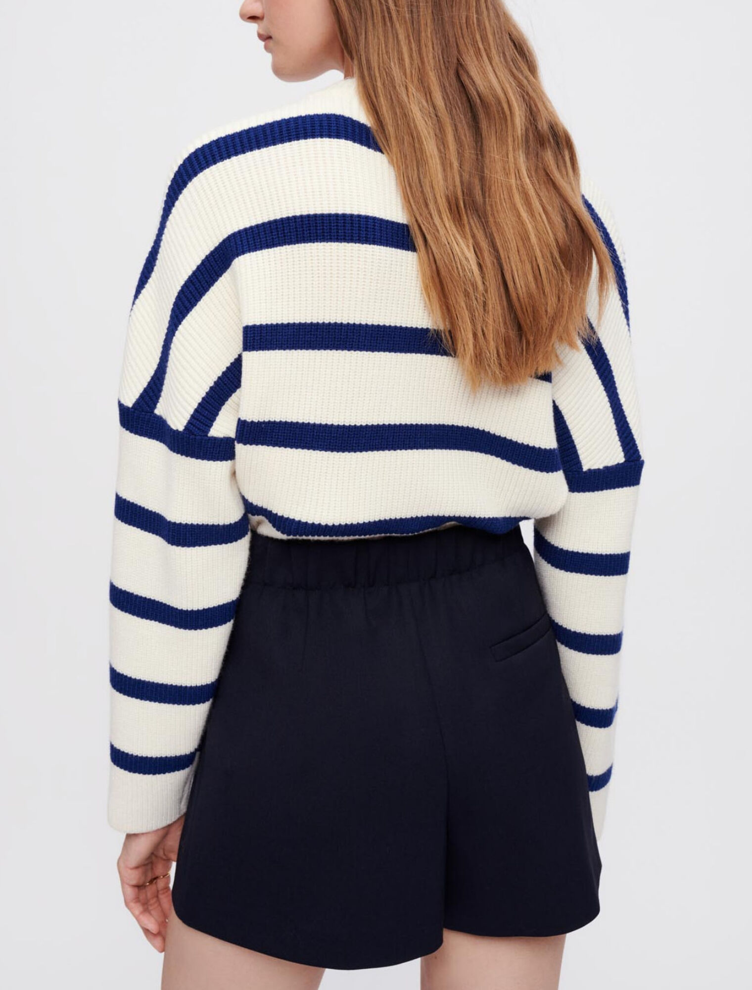 pantalones cortos de cintura alta