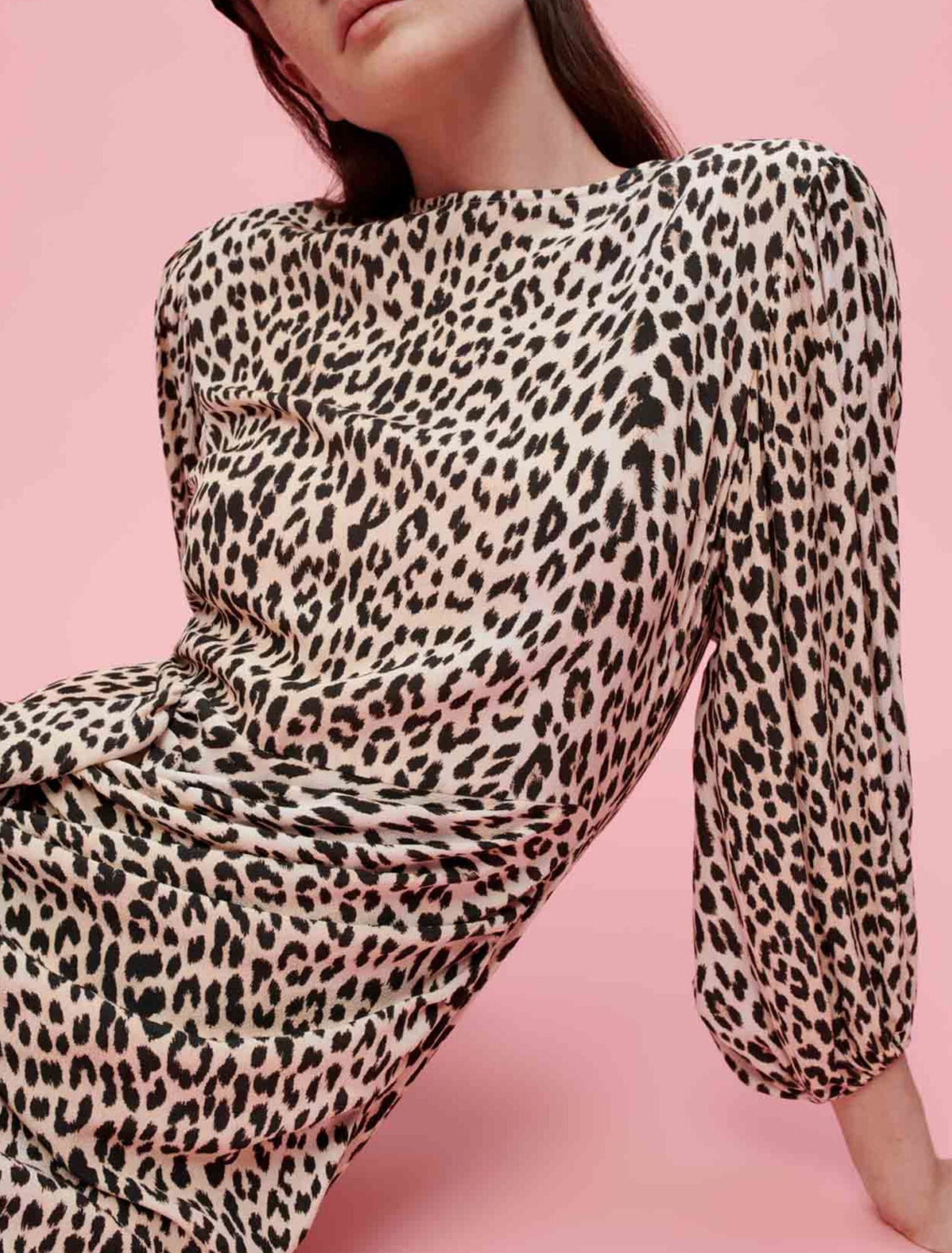 Vestido de viscosa con estampado