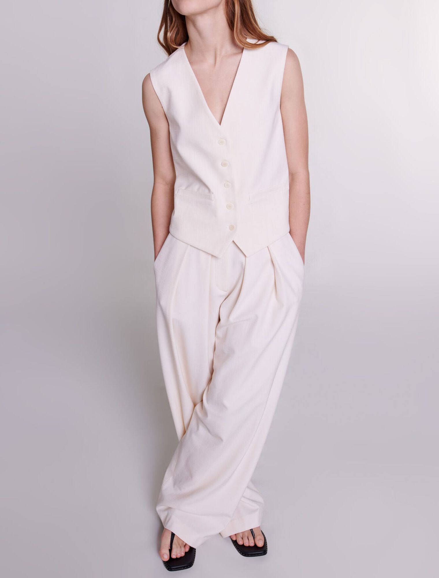 Pantalón de traje ancho