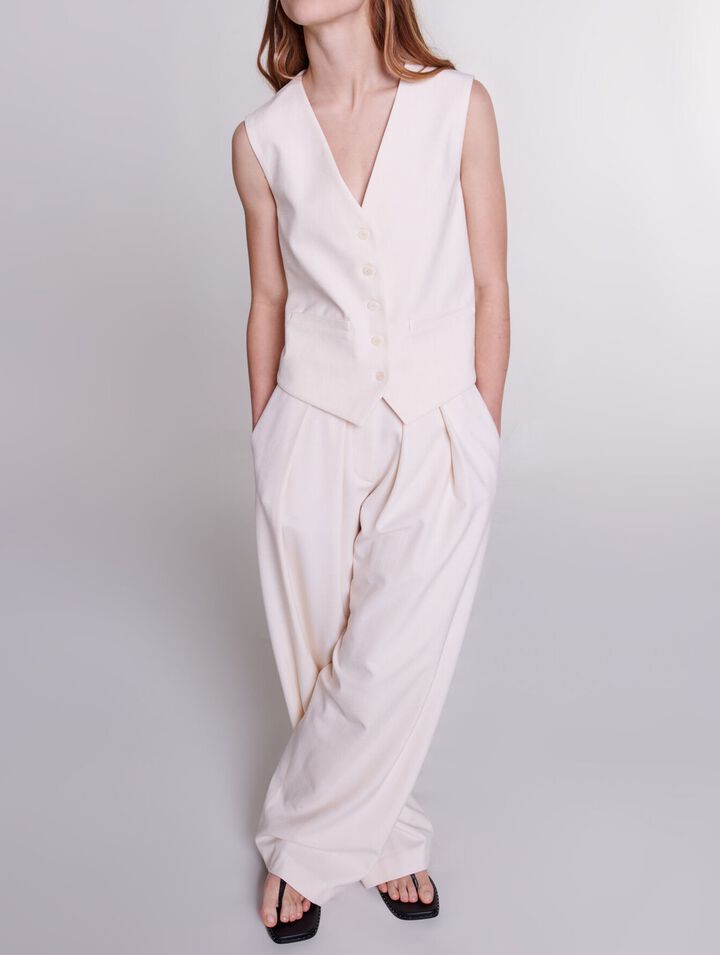 Pantalón de traje ancho
