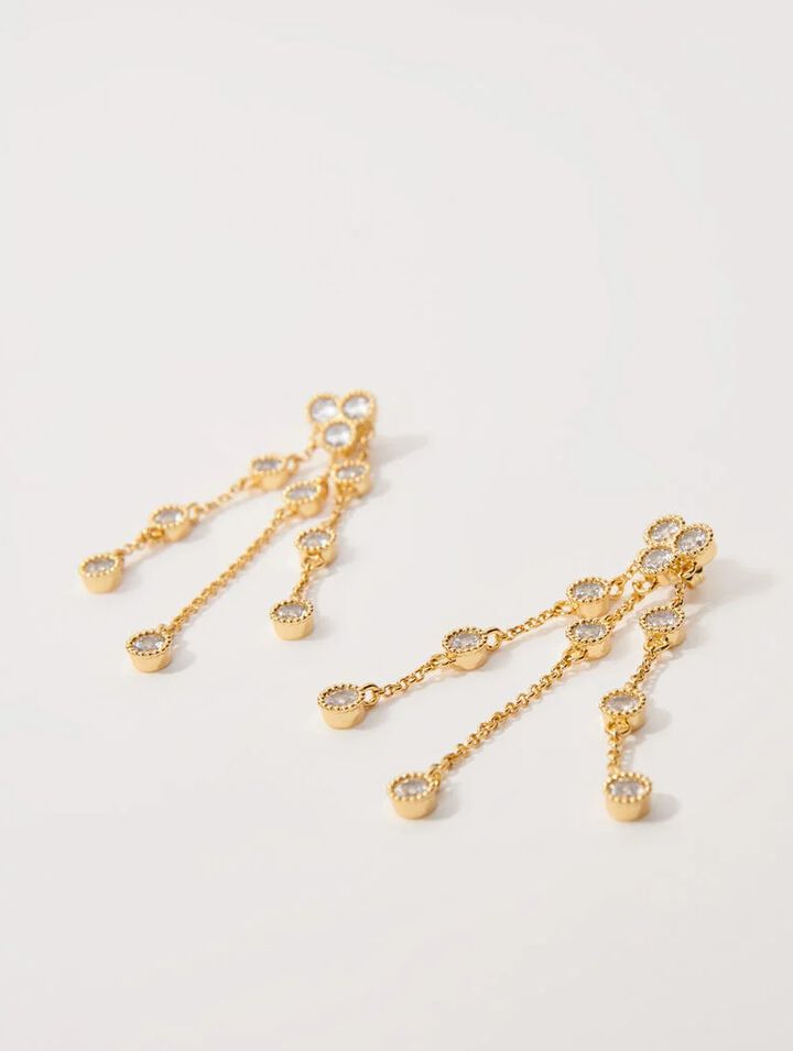 Pendientes de latón reciclado dorado