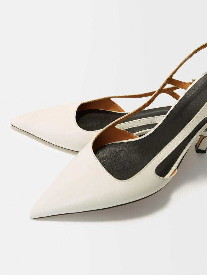 Zapatos tacón punta correas ajustables