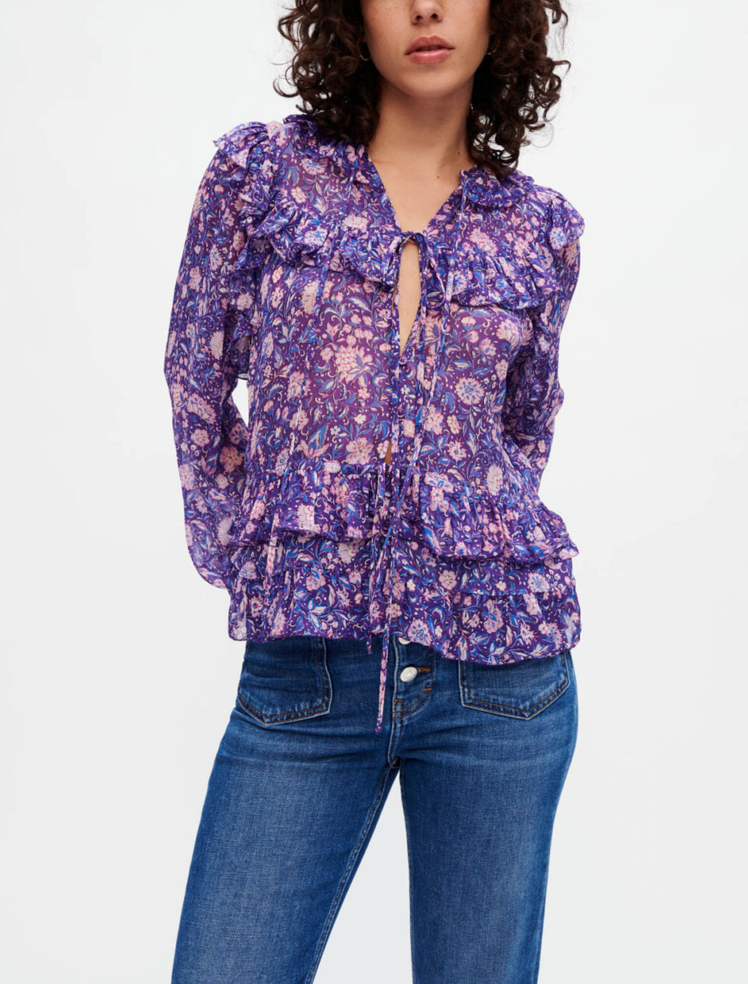 Top de viscosa estampado Dalia