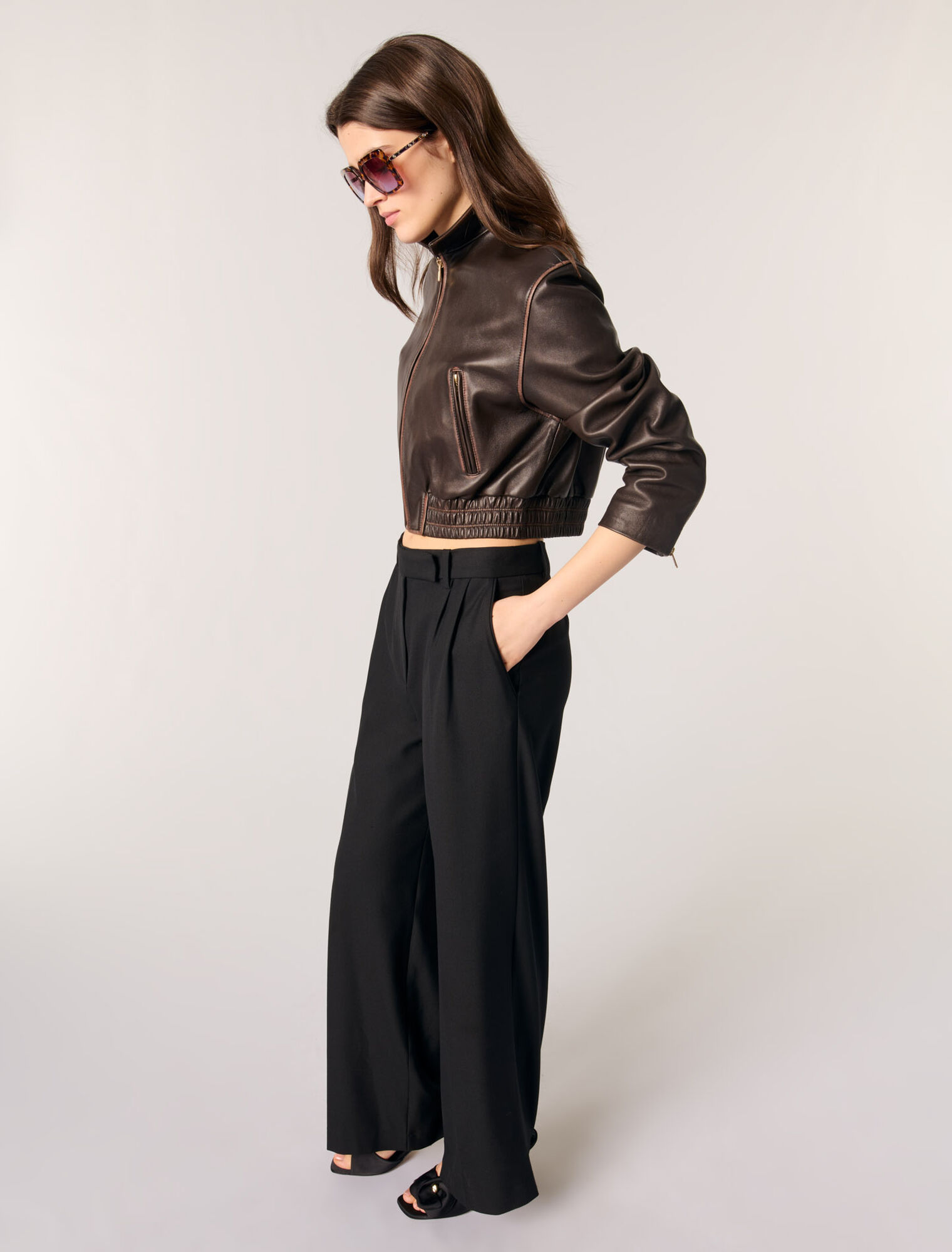 Pantalón de traje ancho