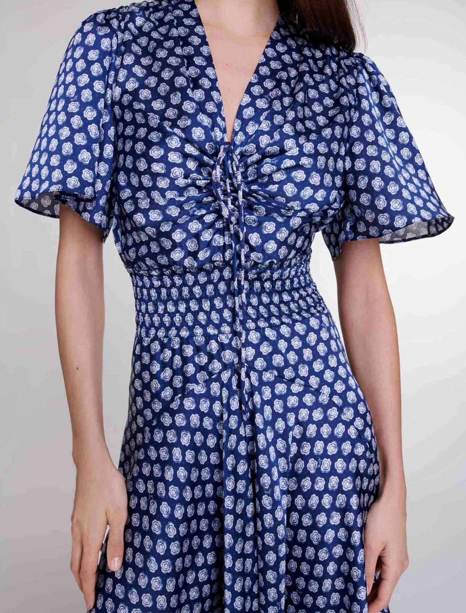 Vestido largo estampado