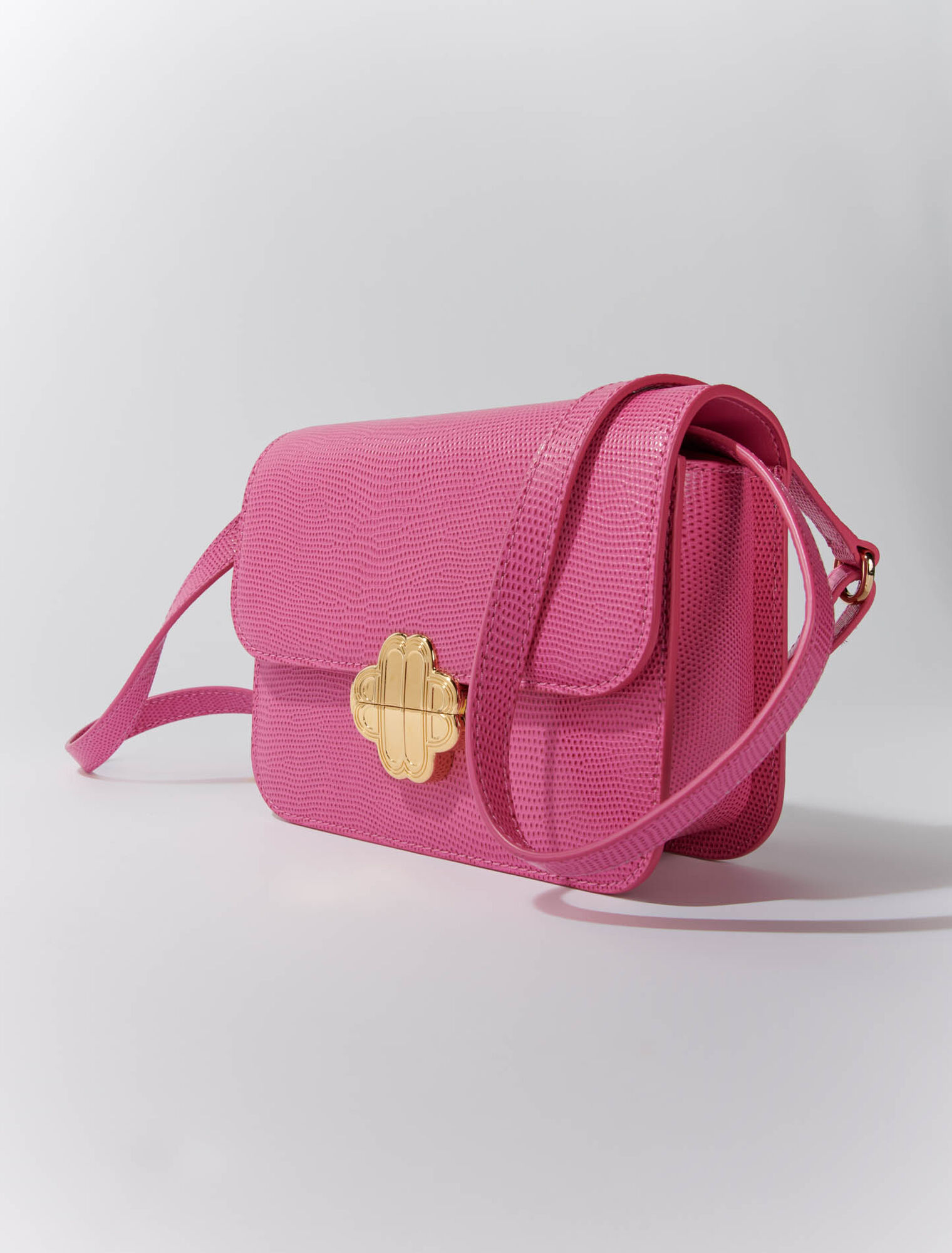 Bolso Clover de piel efecto lagarto