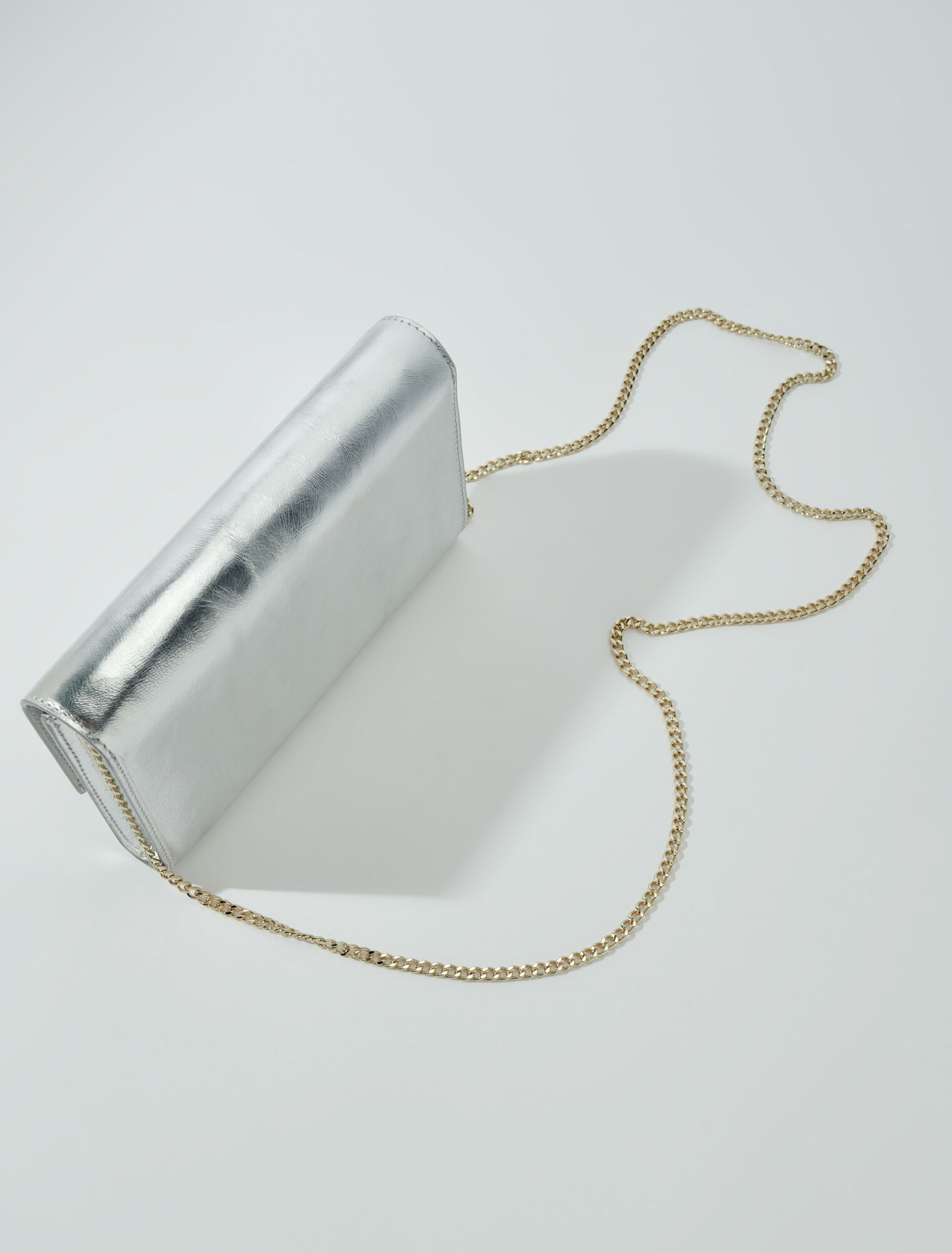 Bolso-cartera metalizado