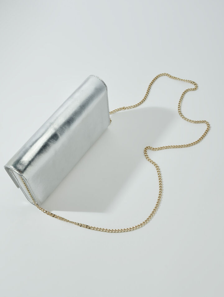 Bolso-cartera metalizado
