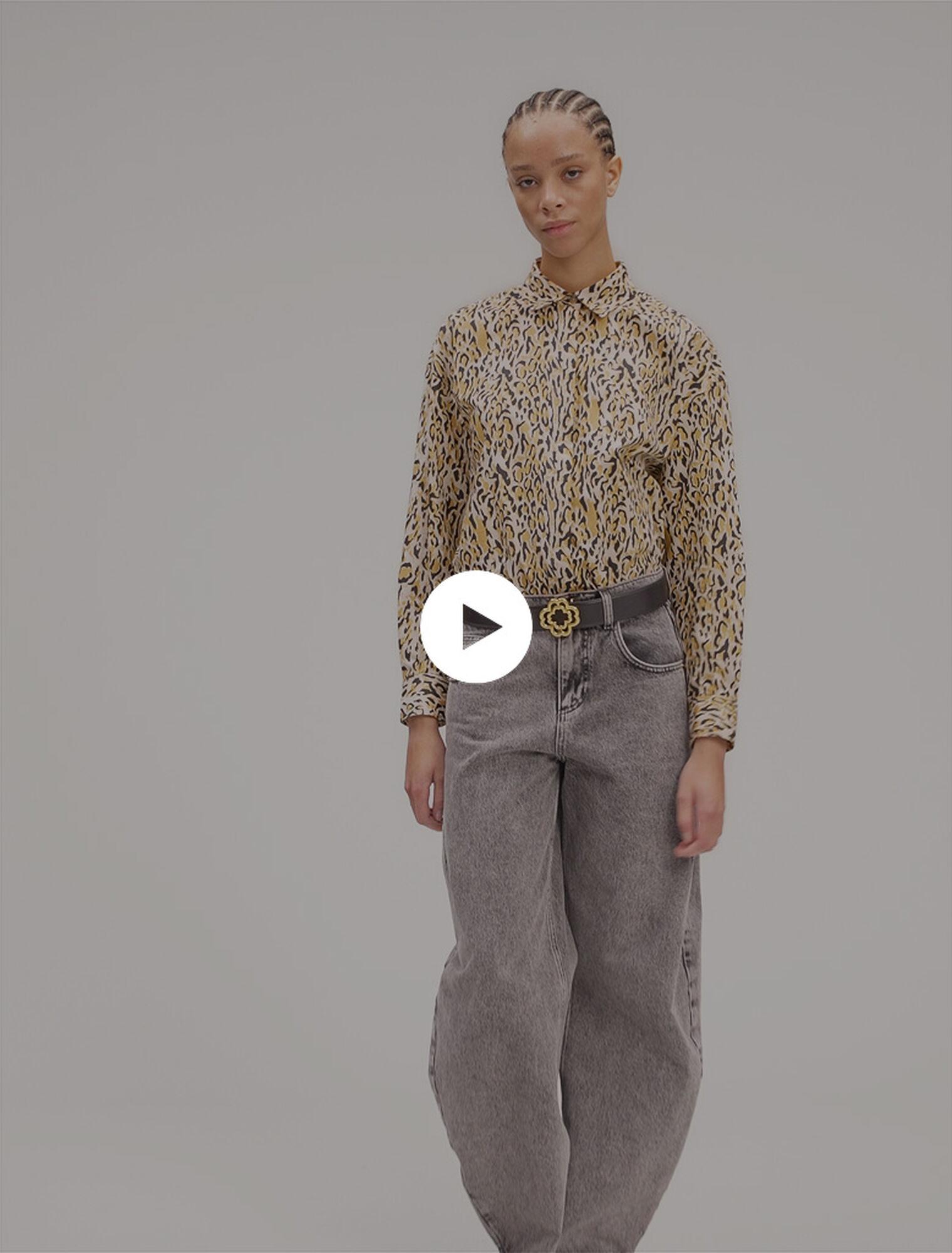 Camisa con estampado leopardo