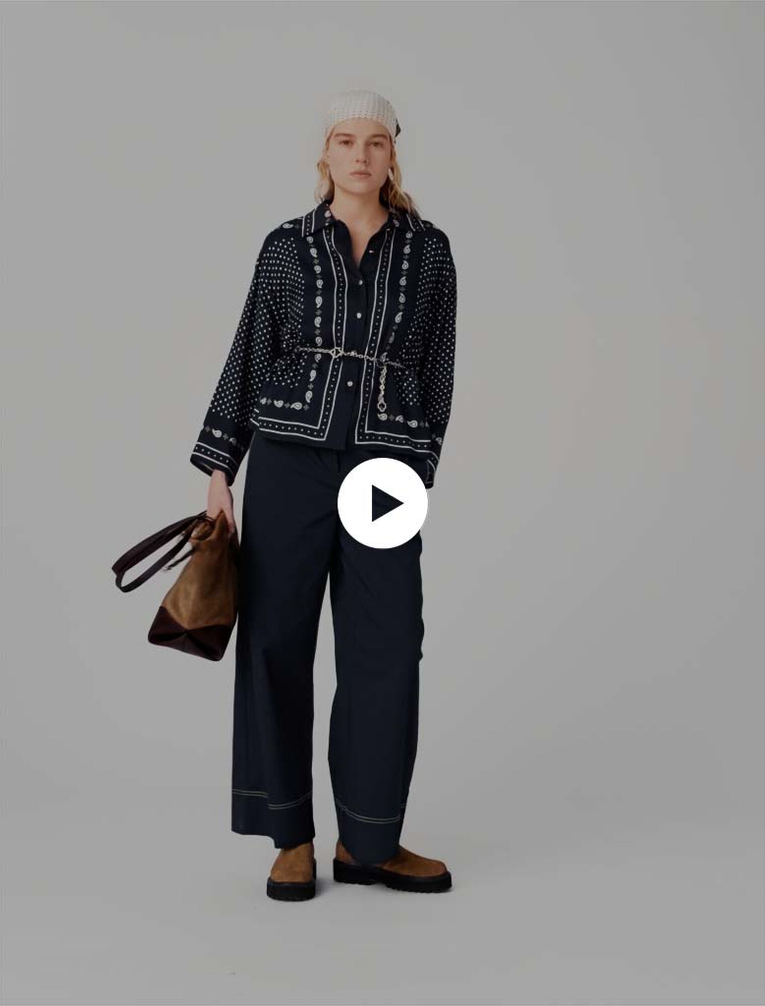 Camisa fluida estampada