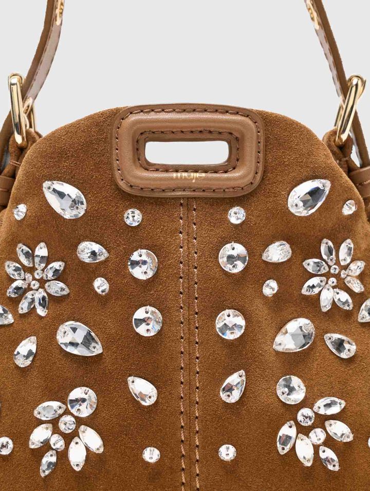 Bolso Miss M micro de ante con strass