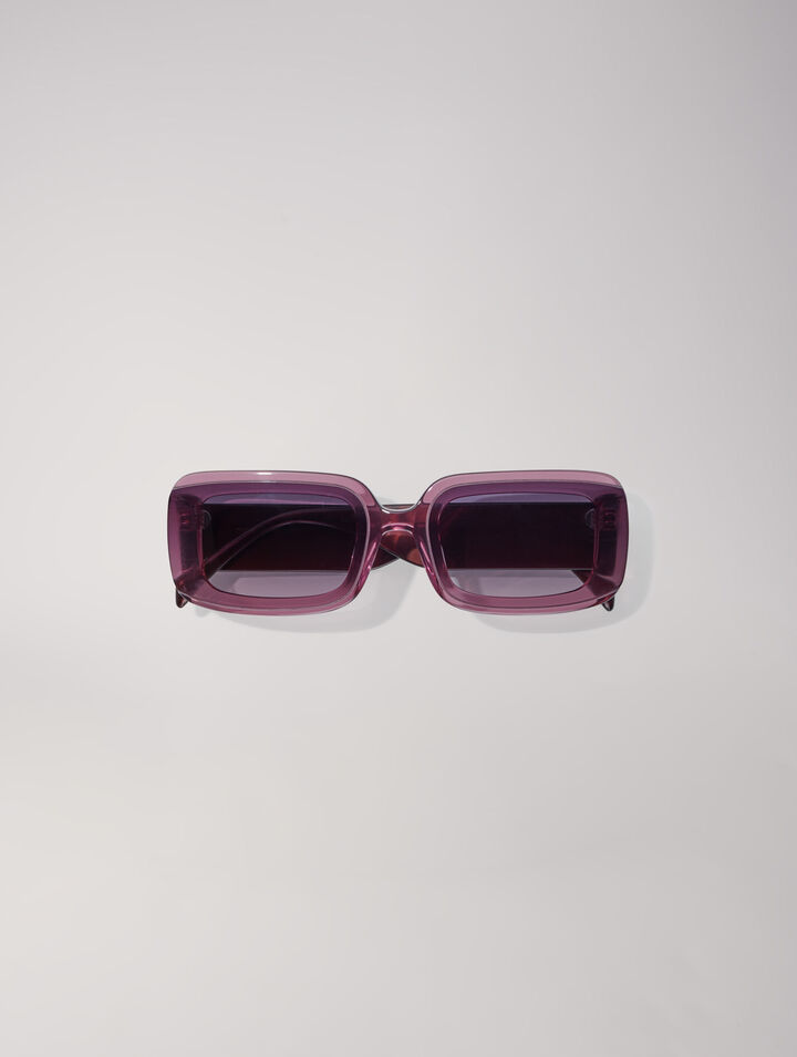 Gafas de acetato y lentes ahumadas