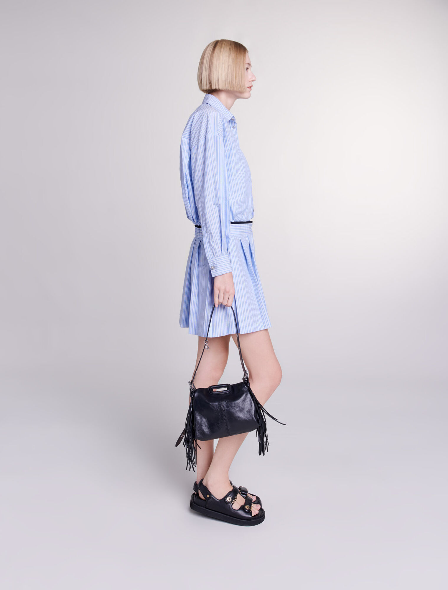 Vestido de camisa corto