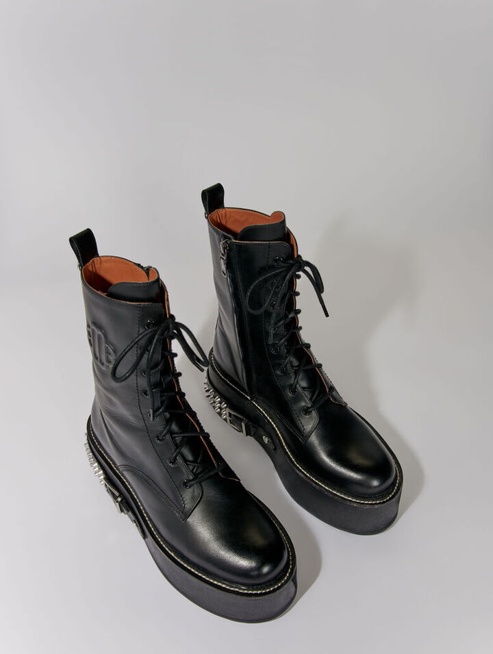 Botas ranger con detalles punk