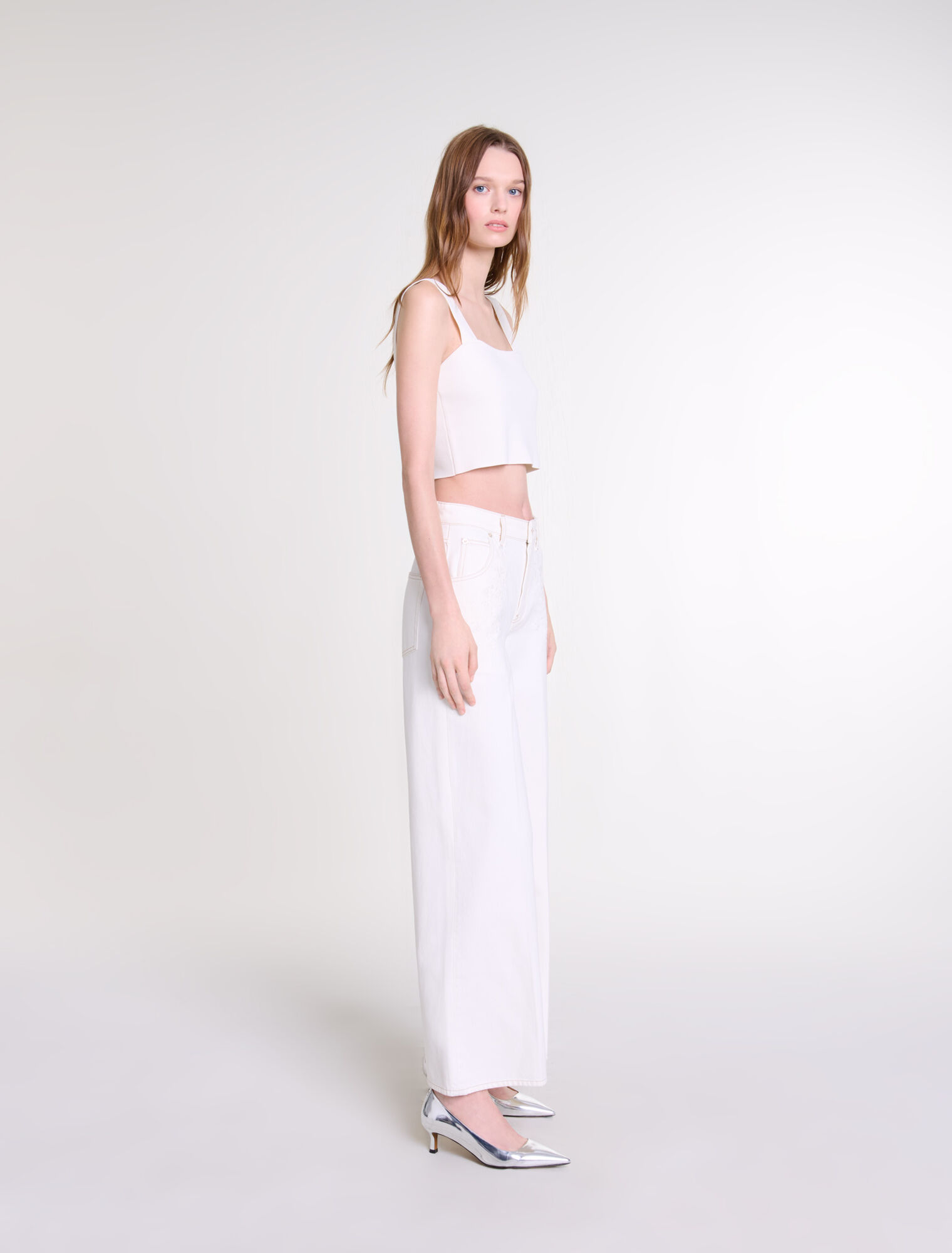 Crop top de punto