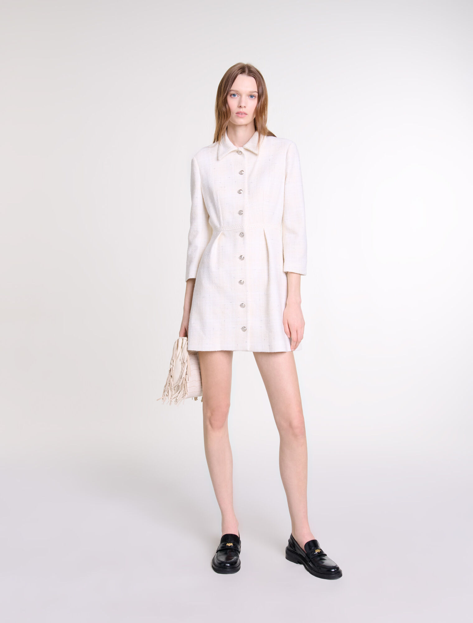Vestido corto de tweed