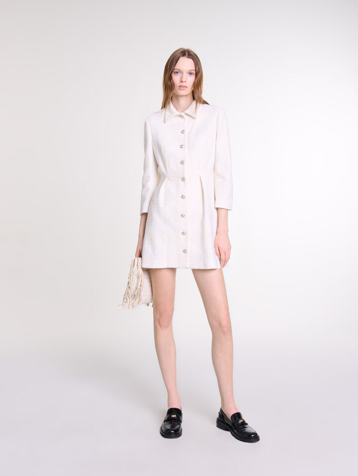 Vestido corto de tweed