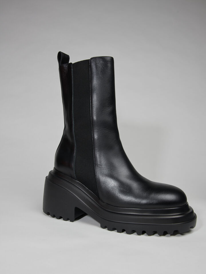 Botines de piel