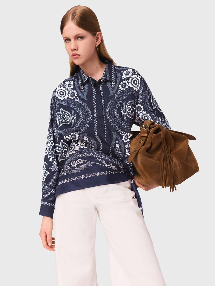 Camisa fluida estampada
