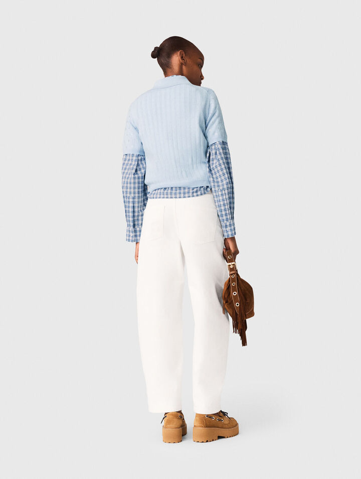 Jersey corto con strass