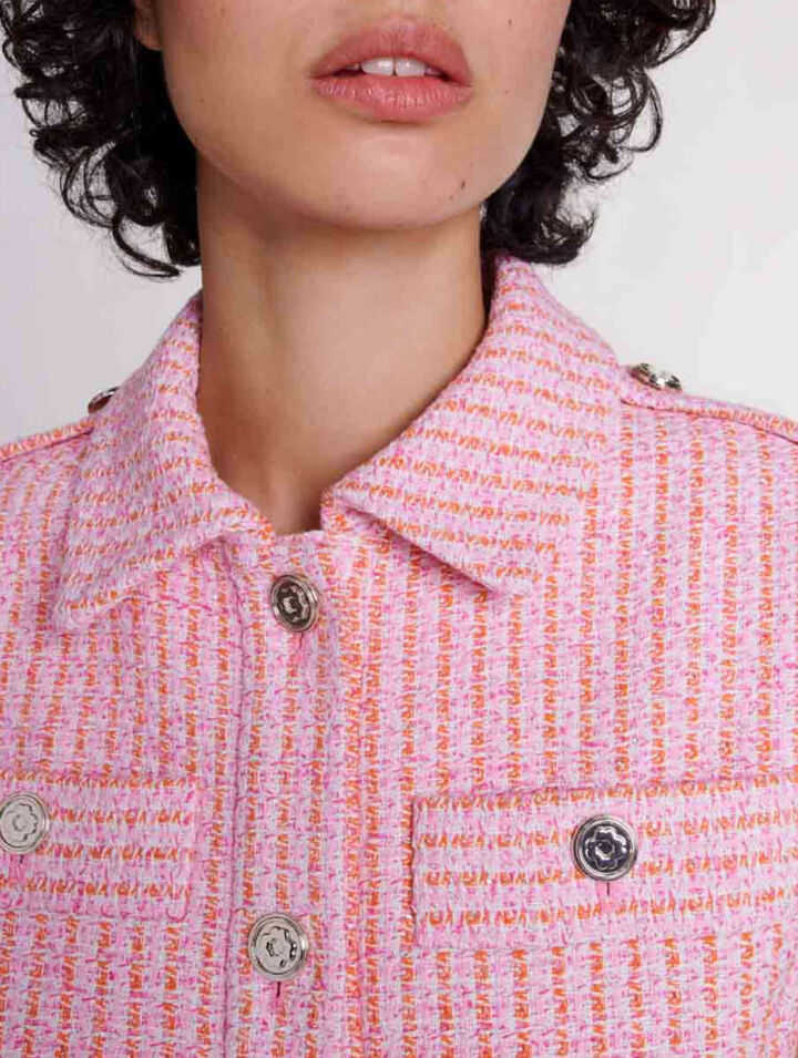 Chaqueta sin mangas de tweed