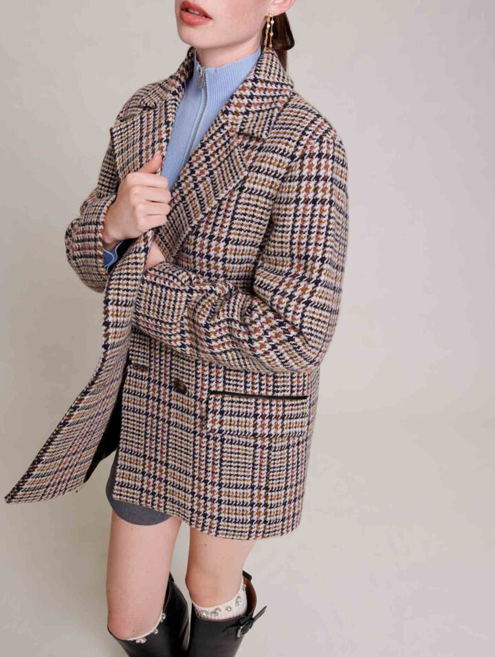 Chaqueta corta a cuadros