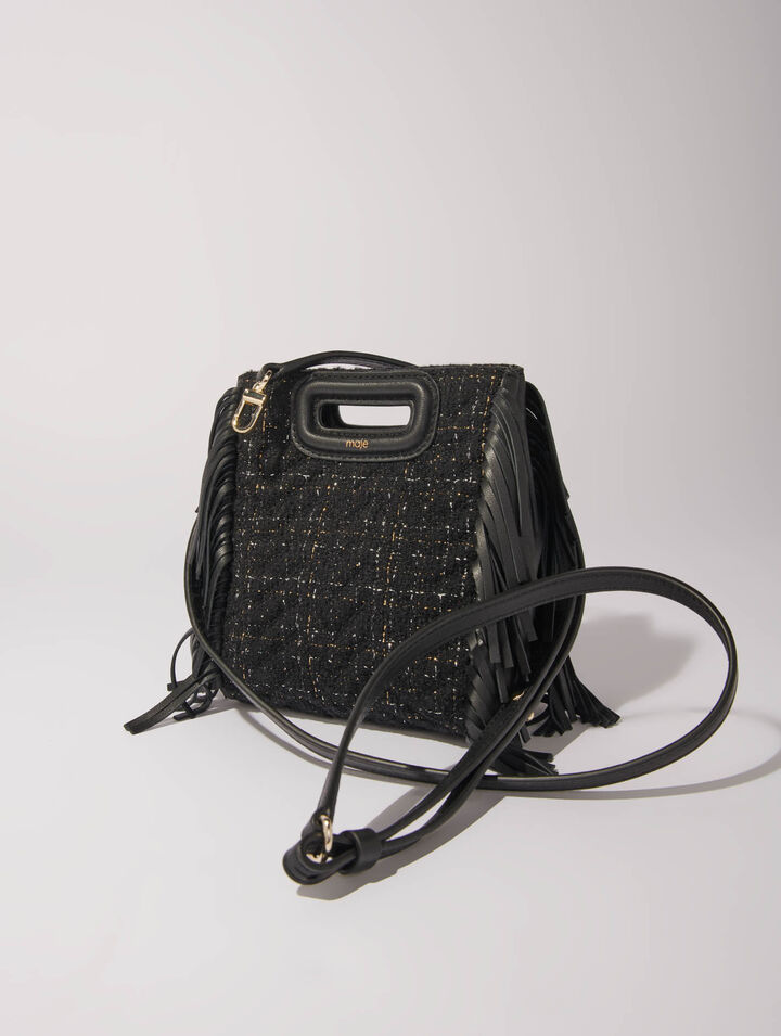 Bolso M mini de tweed acolchado