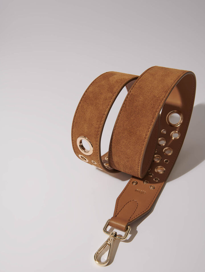Bandolera de ante con tachuelas