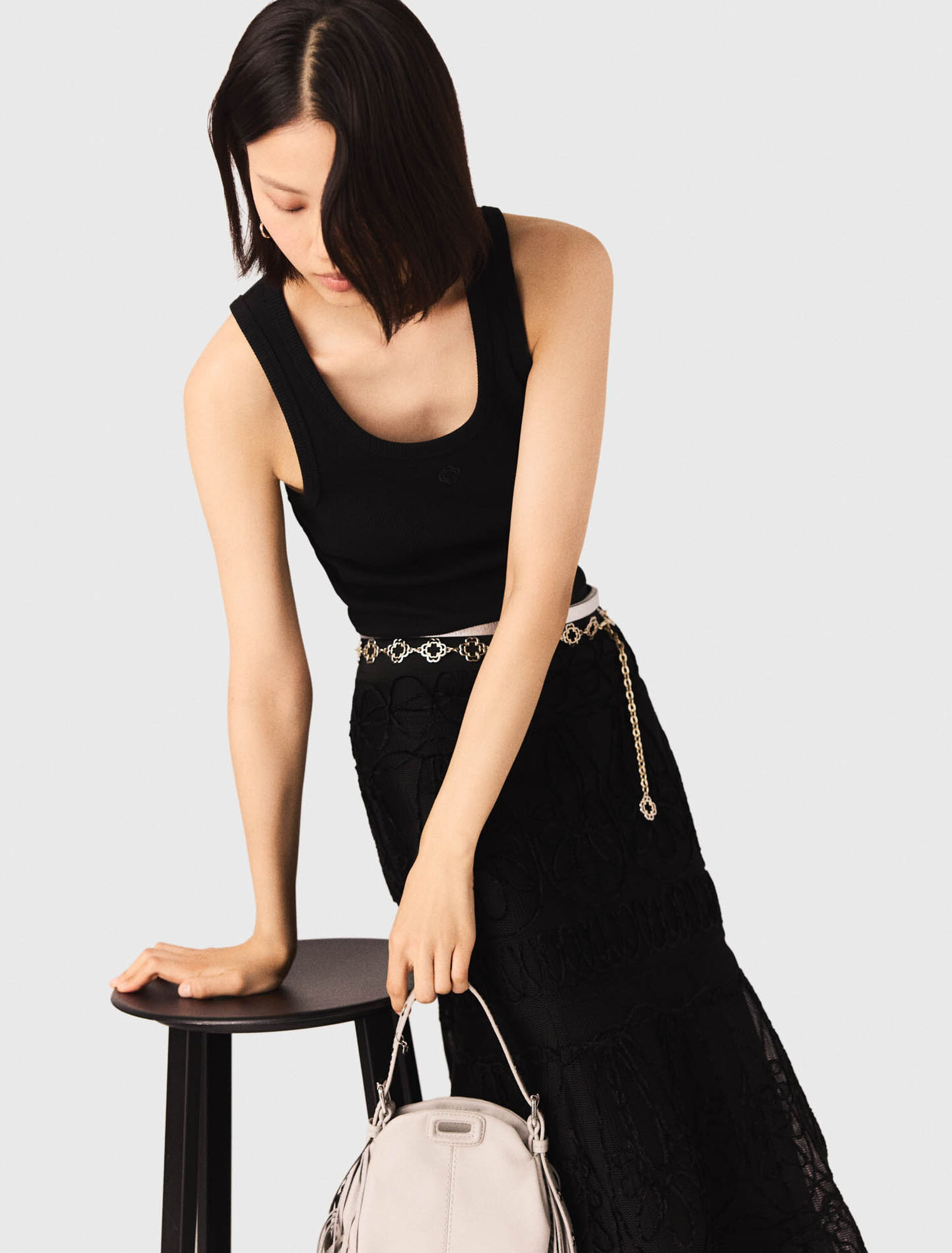 Camiseta de tirantes acanalada