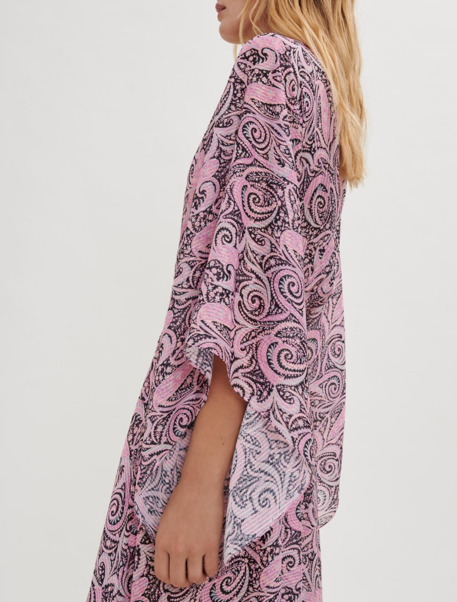 Vestido pañuelo con estampado paisley