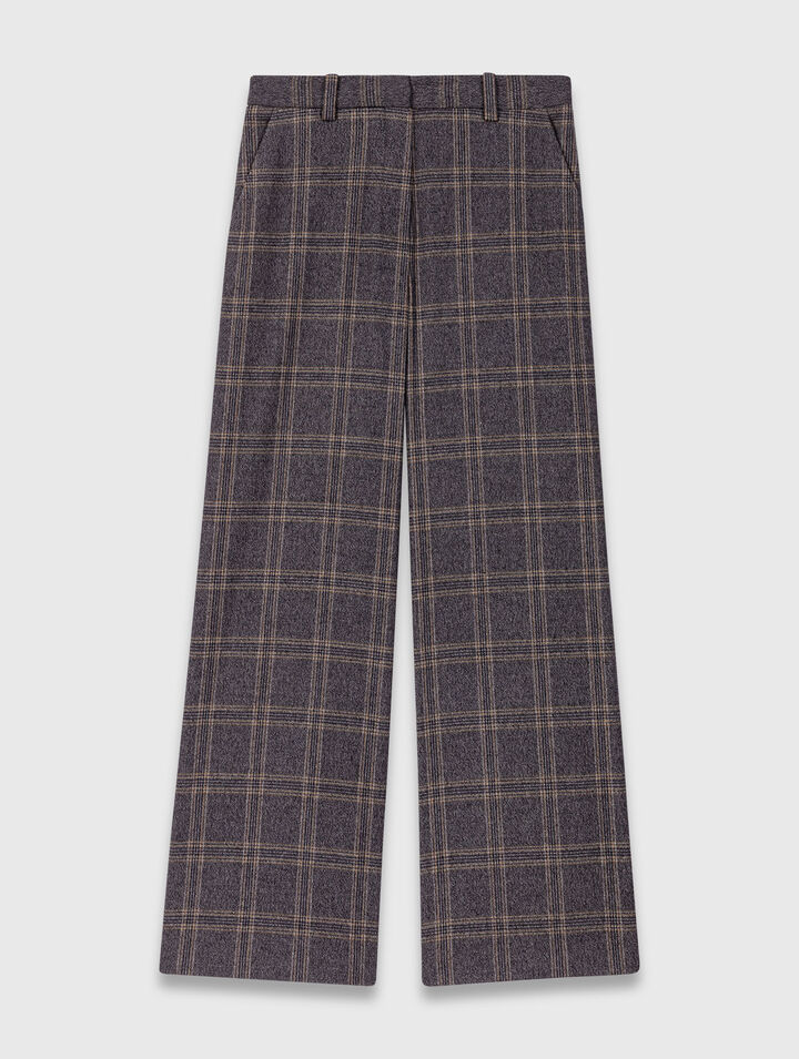 Pantalón de traje a cuadros