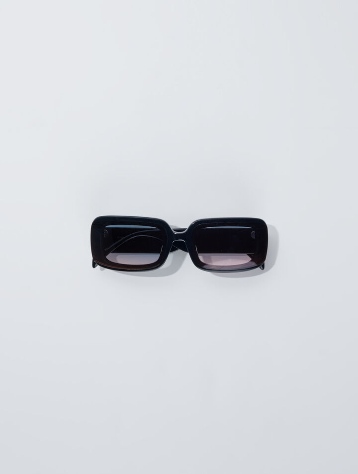 Gafas de acetato y lentes ahumadas