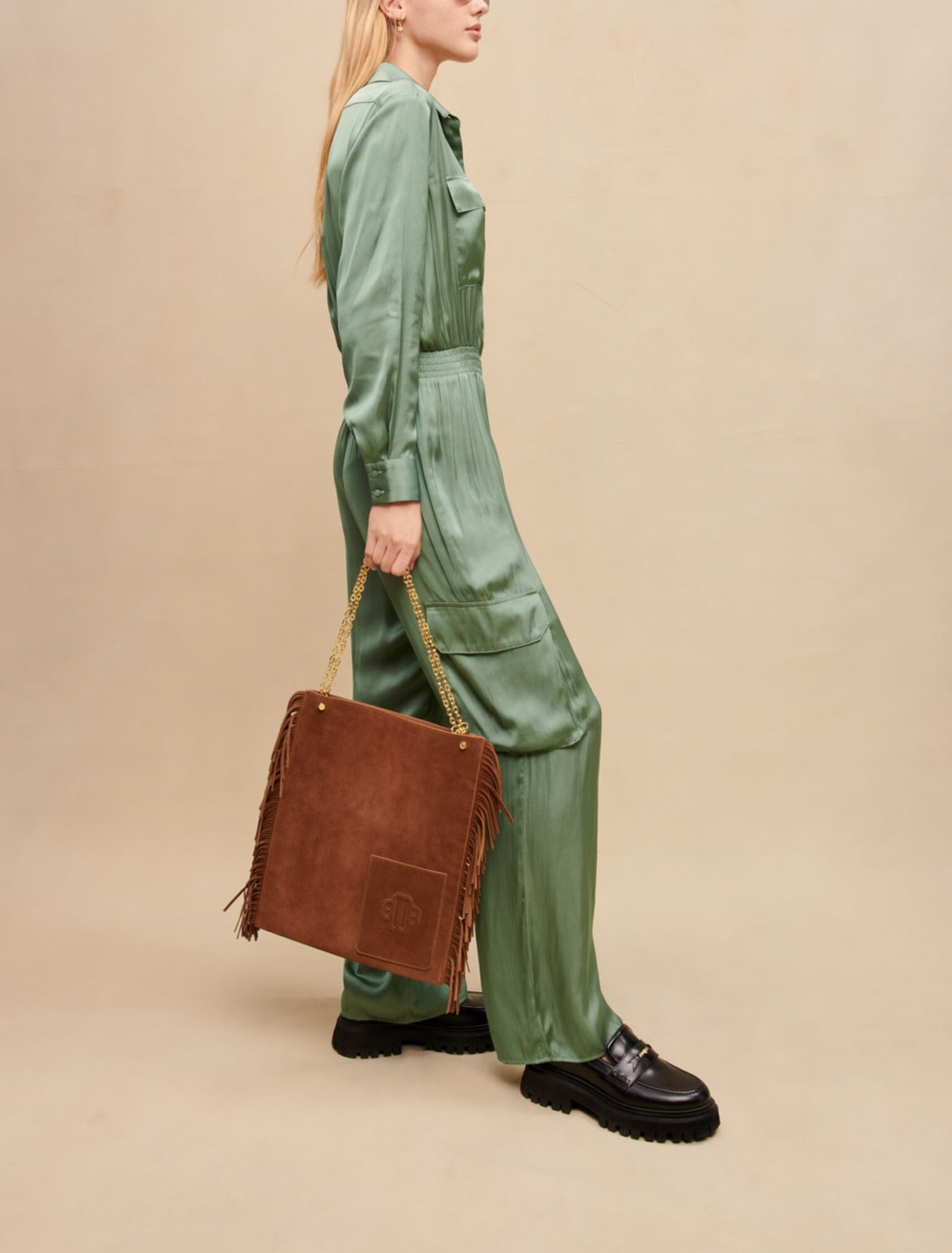 Pantalón de satén