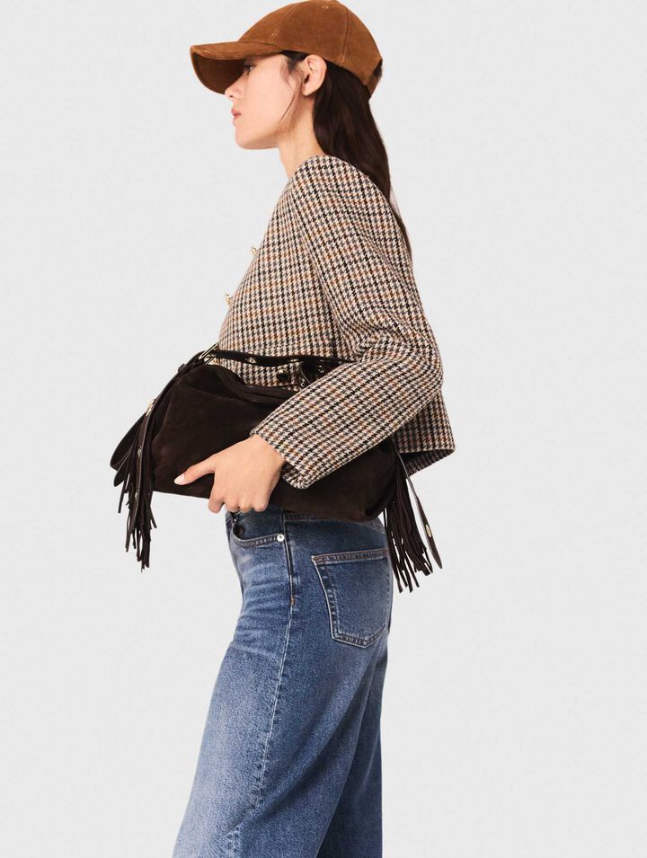 Chaqueta corta a cuadros