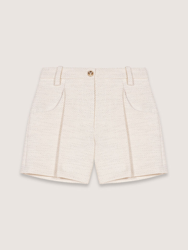 Short de tweed y lurex