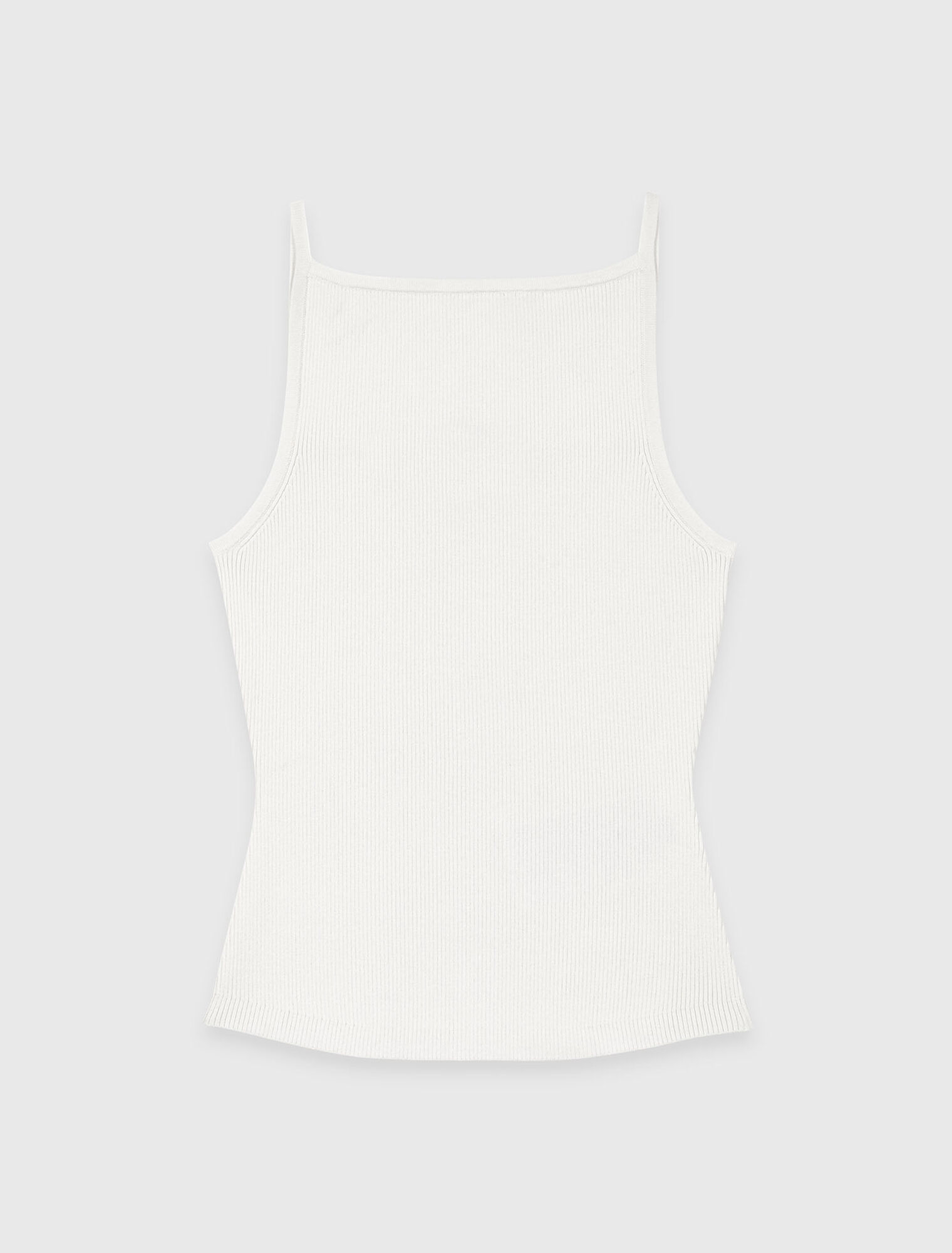 Top de cuello alto recto