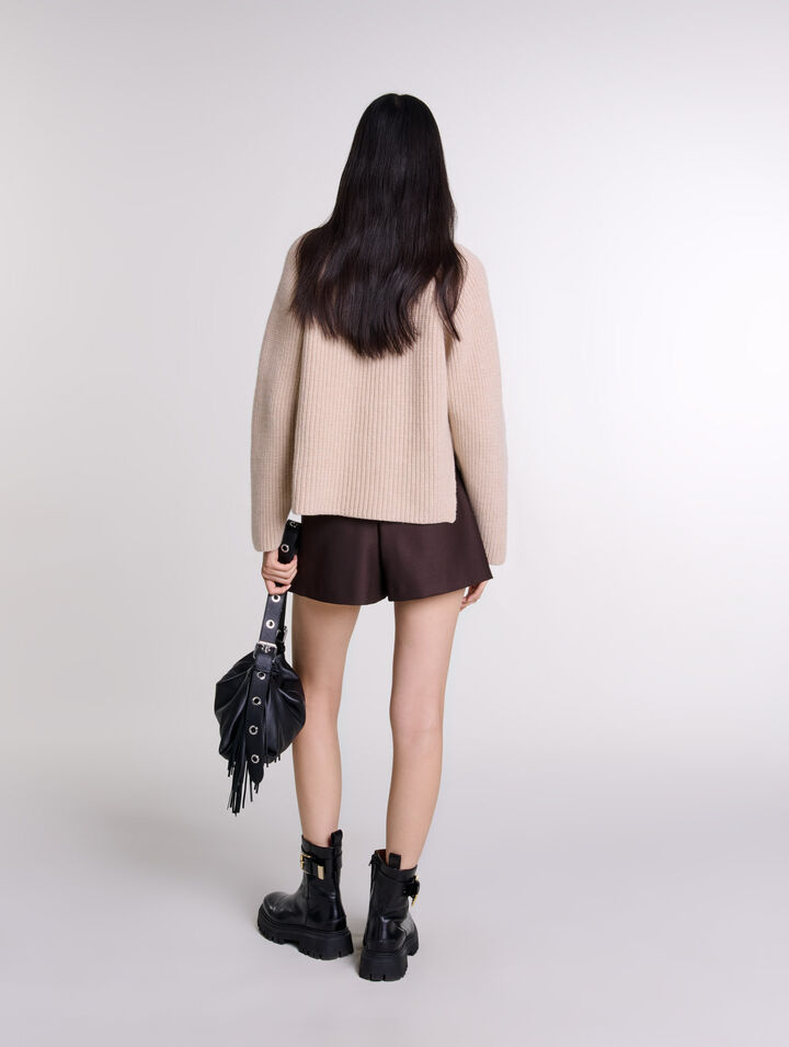 Pantalón corto trampantojo