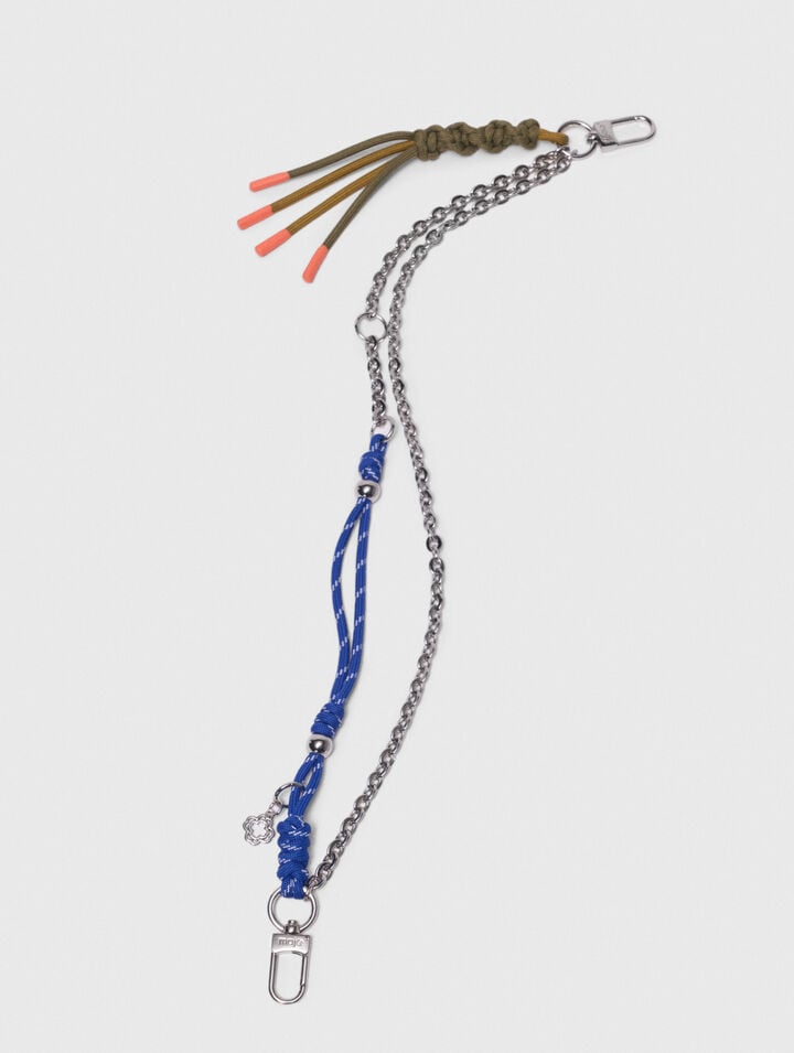 Charms de bolso cadena y cordón