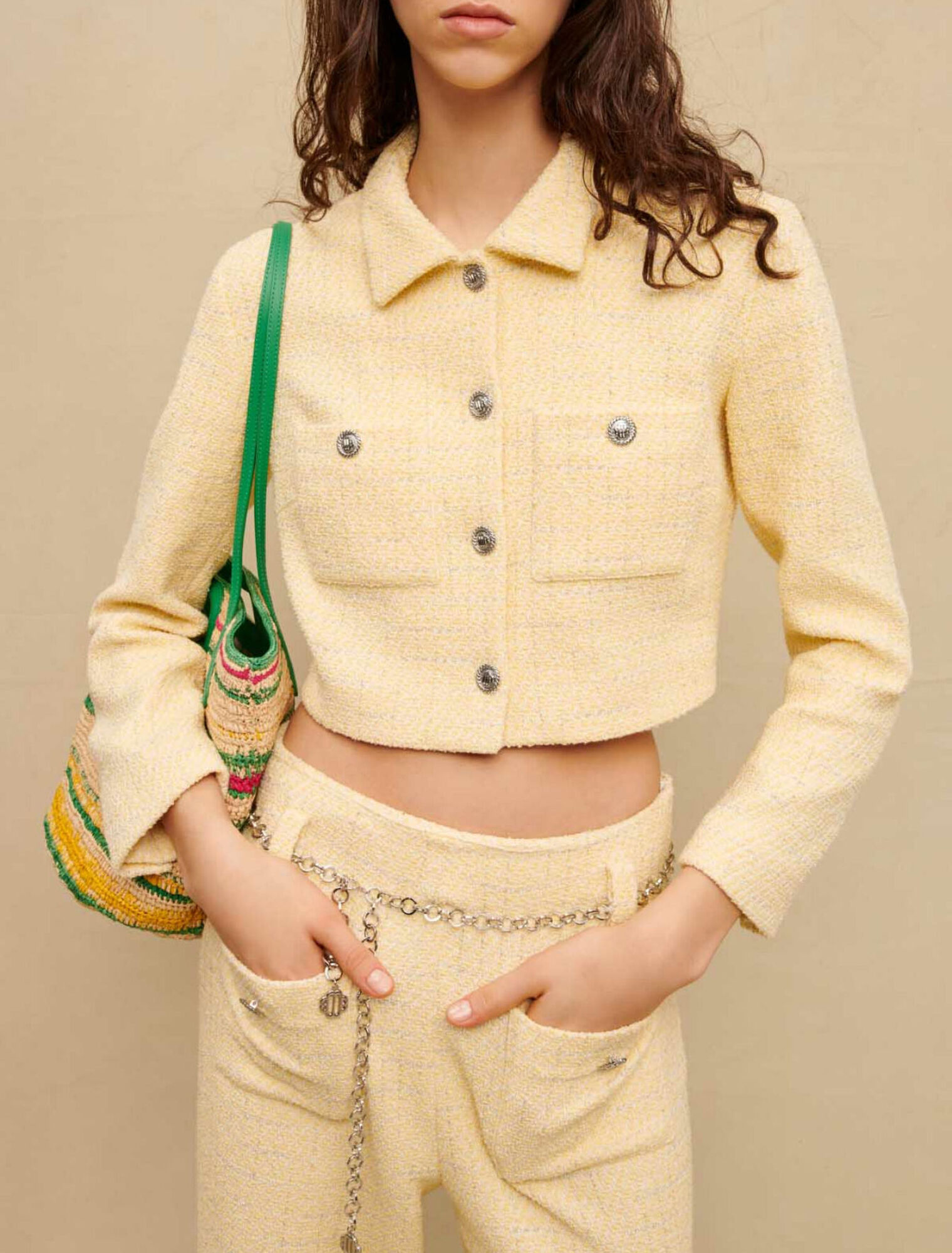 Chaqueta de sastre corta de tweed