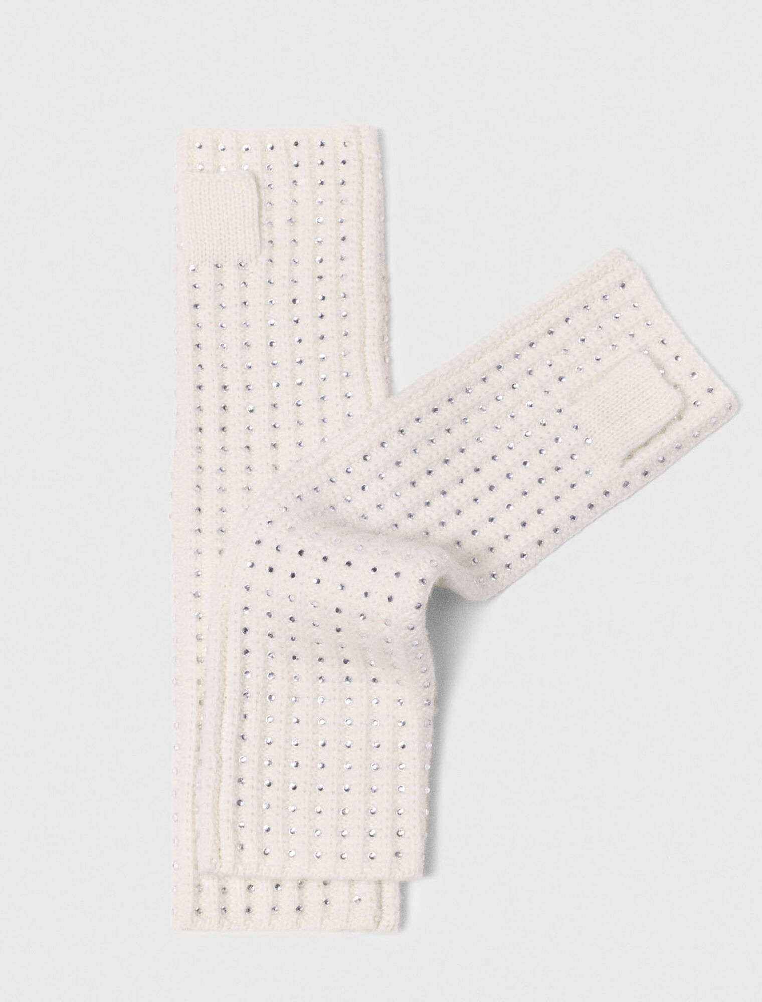 Mitones de lana con strass