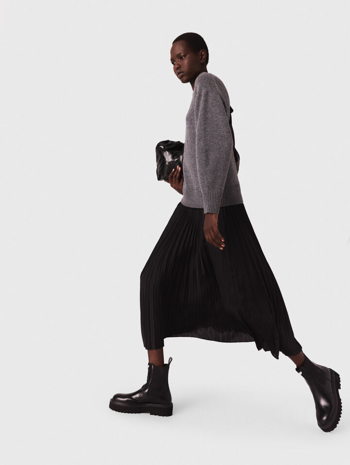 Vestido largo bimateria