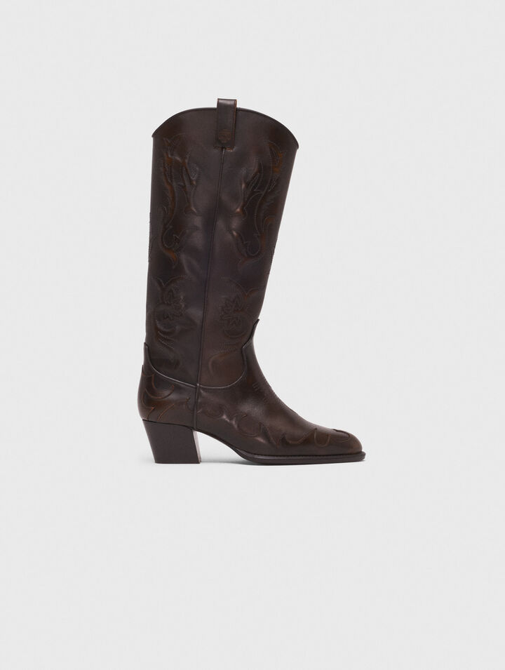 Botas cowboy de cuero