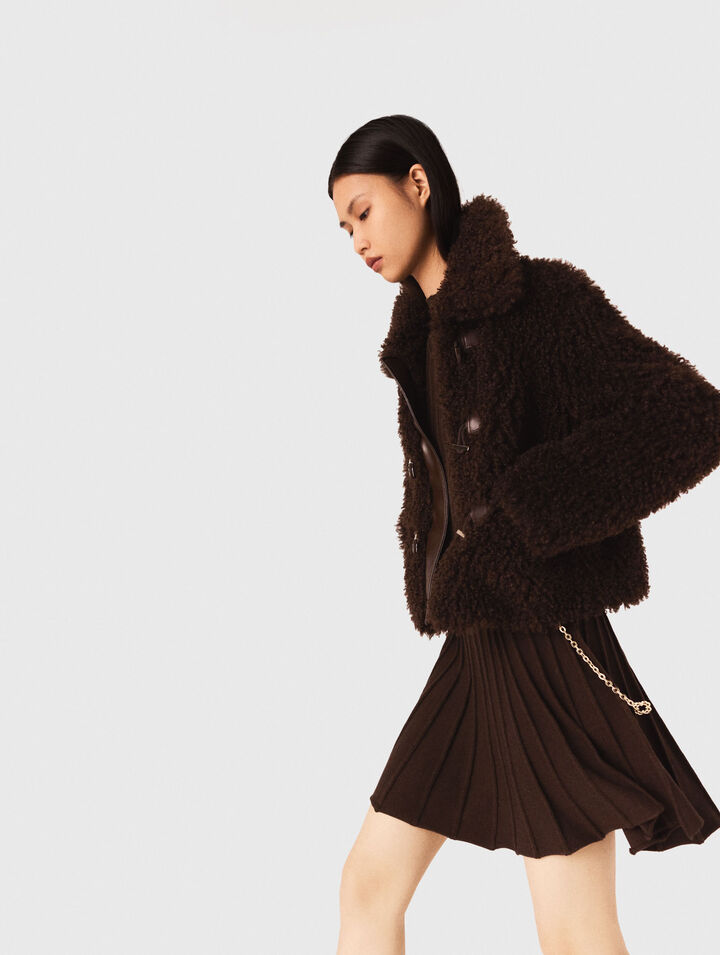 Abrigo corto de rizo