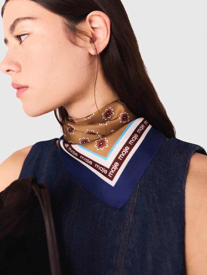 Bandana estampado floral