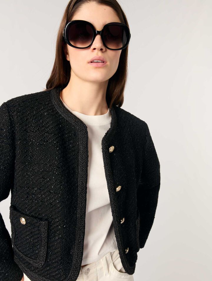 Chaqueta corta de tweed