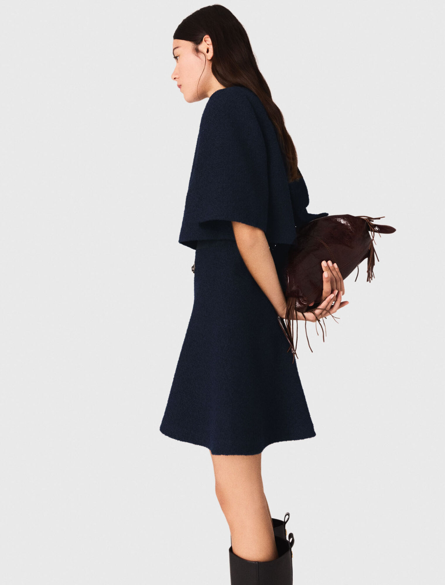 Vestido 2 en 1 de tweed
