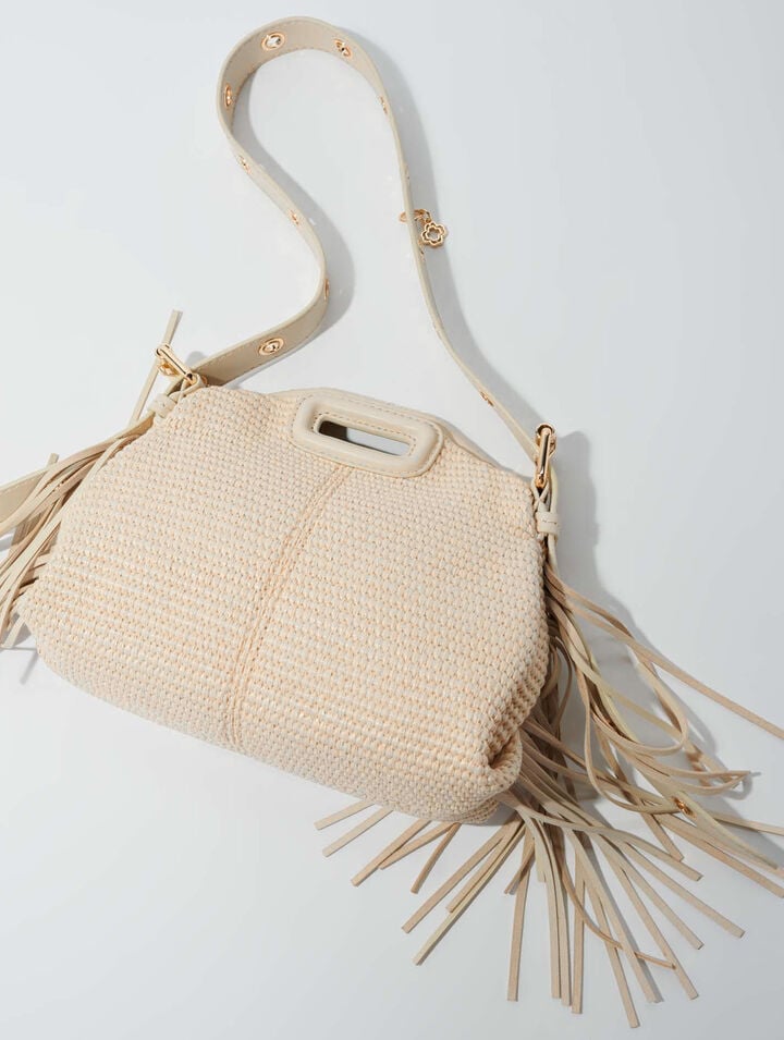 Bolso Miss M Mini efecto rafia