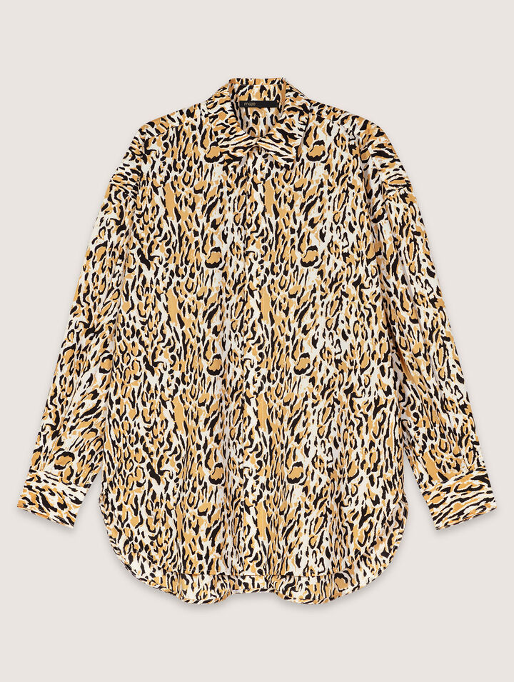 Camisa con estampado leopardo
