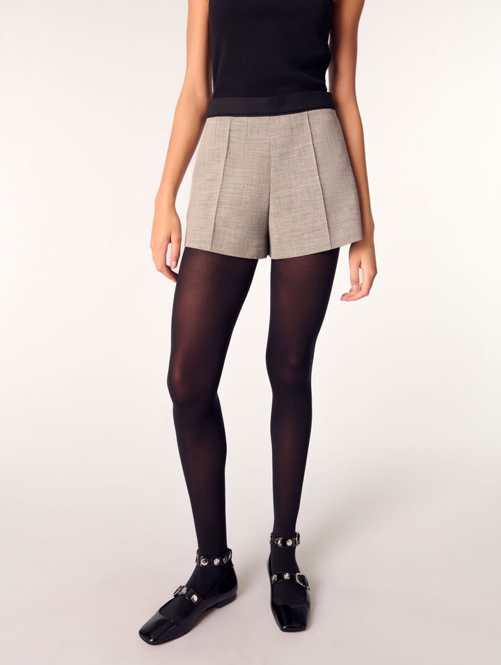 Short estilo sastre con pinzas
