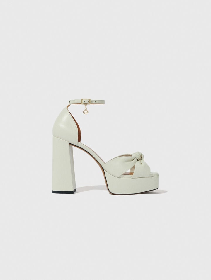 Sandalias de piel con plataforma